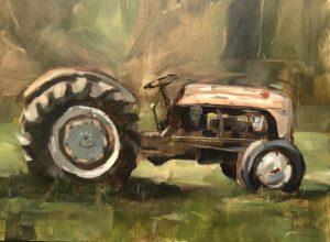 antique tractor